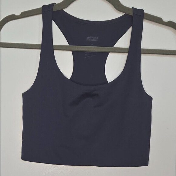 Girlfriend Collective Paloma Racerback Bra - XS Midnight - Picture 3 of 5